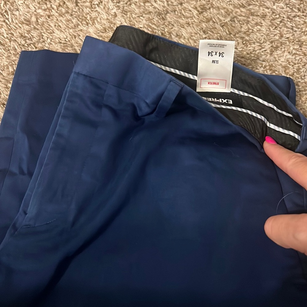 Express Slim Blue pants 34x34